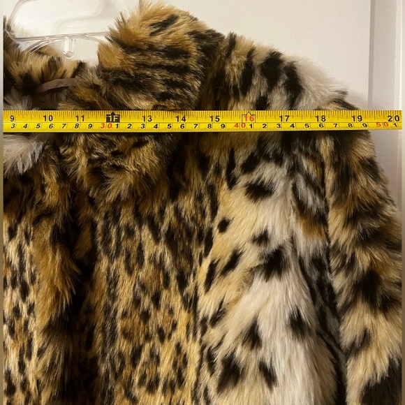 Cheetah Print Faux Fur Jacket Evening Wrap - Never Worn - Picture 5 of 6